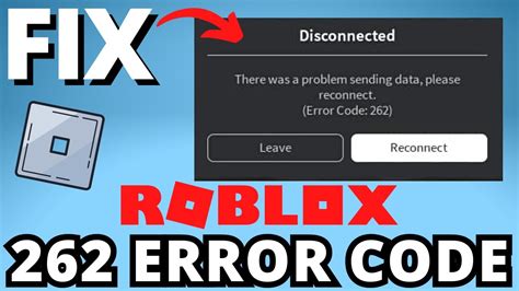 Reinstall Roblox. . How to fix error code 262 roblox